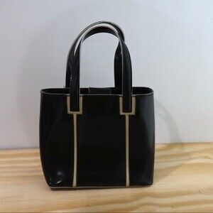DKNY  Mini Bag Mini Purse Patent Leather‎ Black